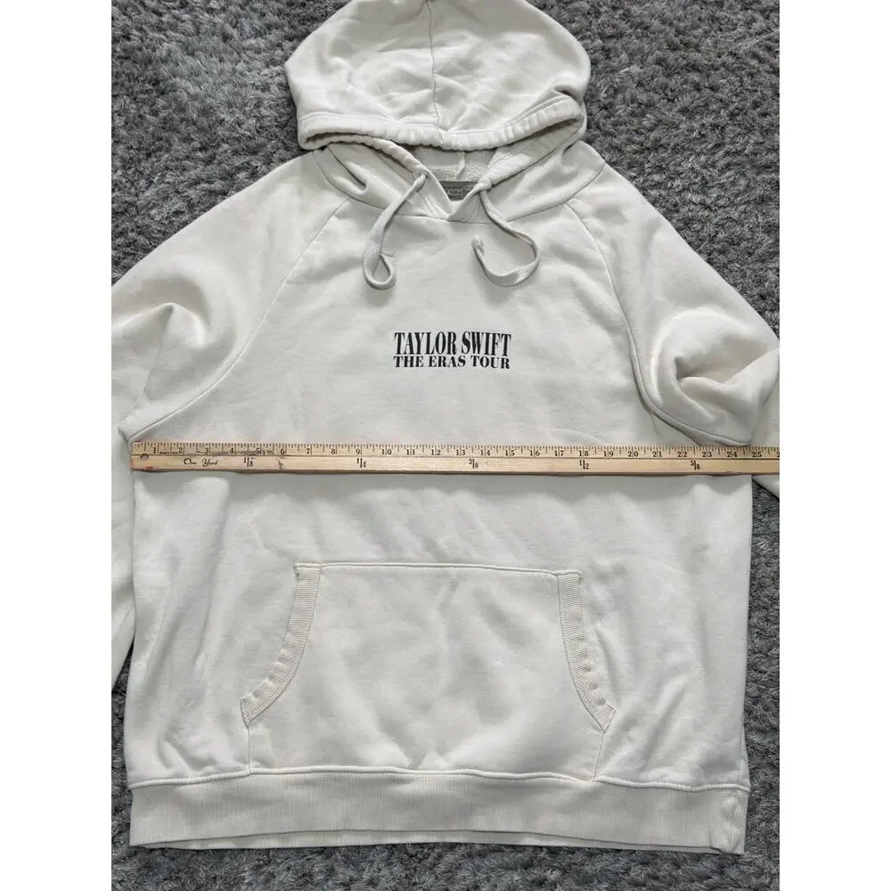 Taylor Swift Official The Eras Tour Sweatshirt Hoodie Adult Size XL Unisex Cream